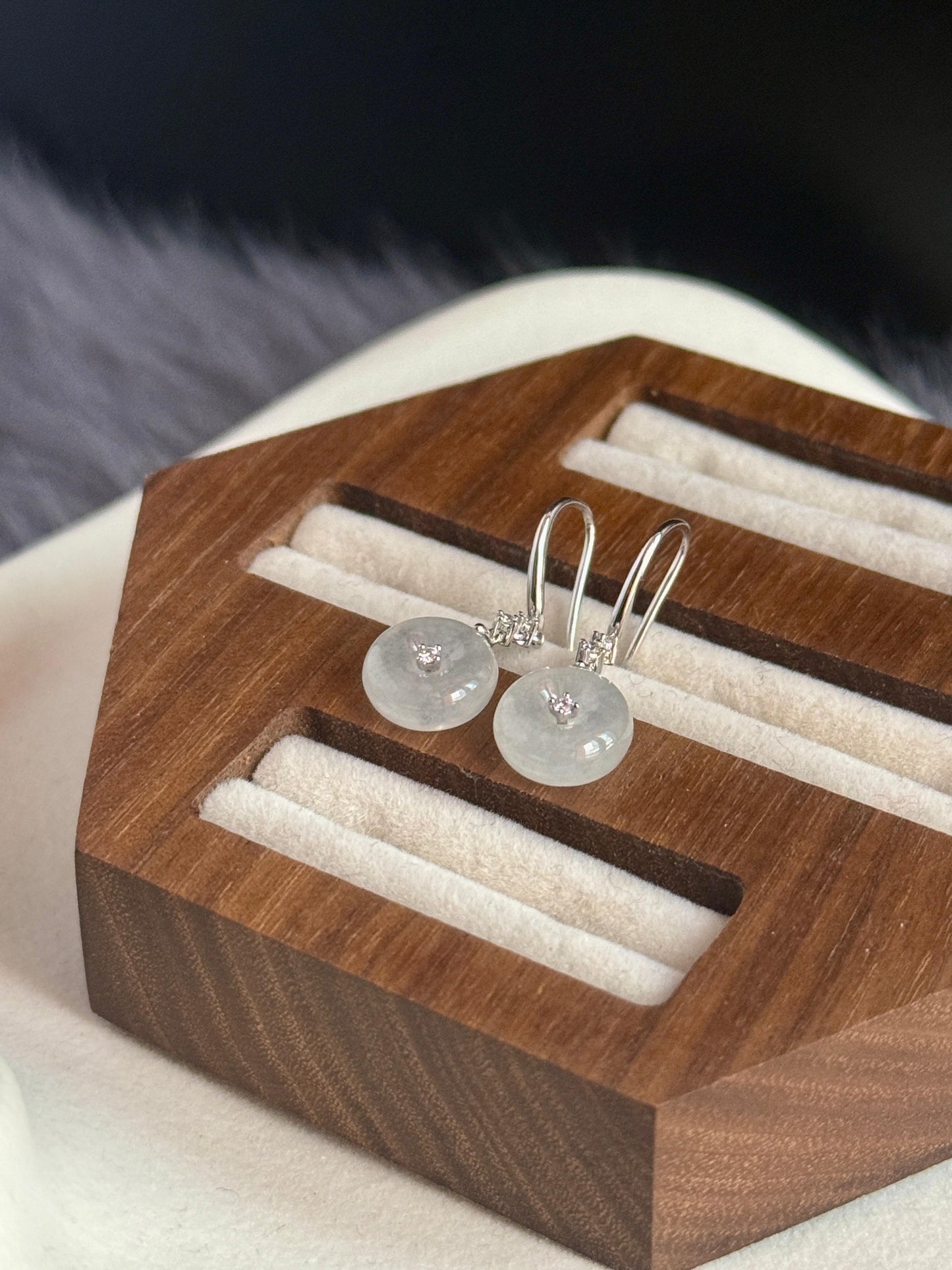 18K Icy Snow White Donut Drop Earrings (Icy Variety!)