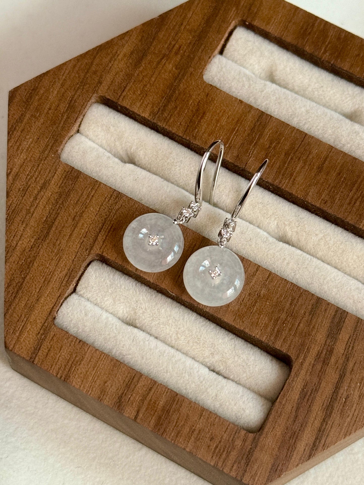 18K Icy Snow White Donut Drop Earrings (Icy Variety!)