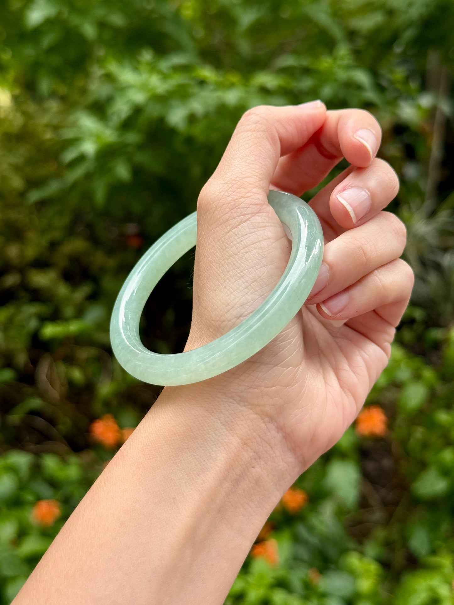 56.6mm Icy Sweet Apple Green (Highly Translucent!)