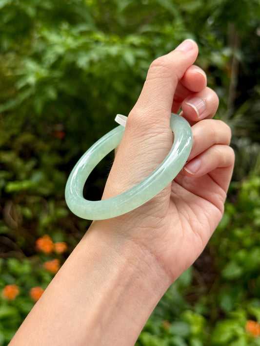 56.6mm Icy Sweet Apple Green (Highly Translucent!)