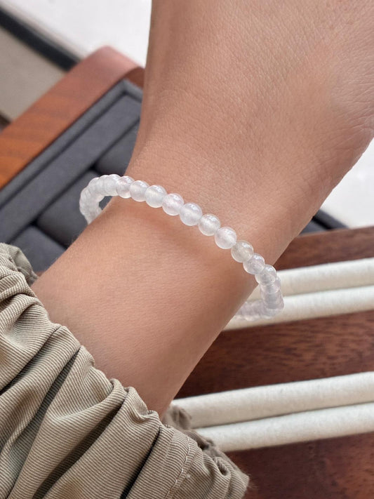 4.0mm Icy Snow White Bracelet