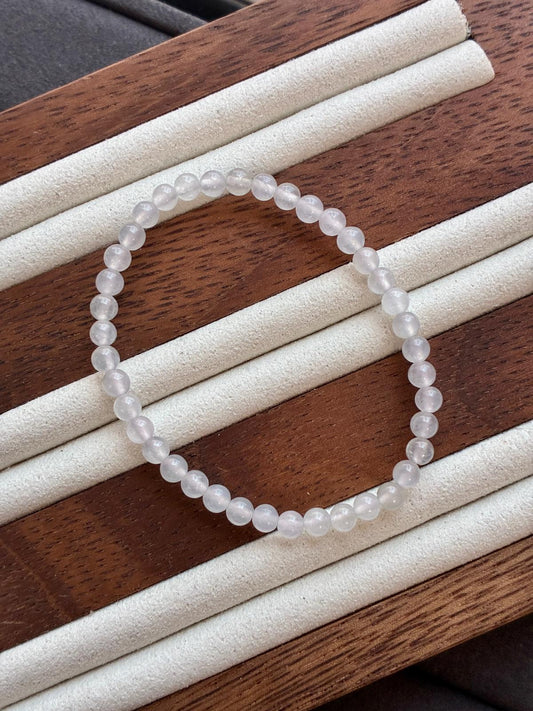 4.0mm Icy Snow White Bracelet