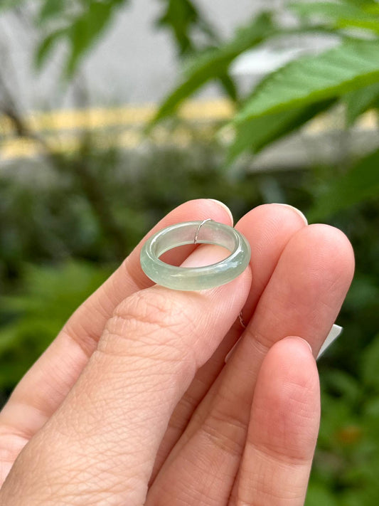 Glowy Lake Green Pinkie Ring (US3 / EU44)