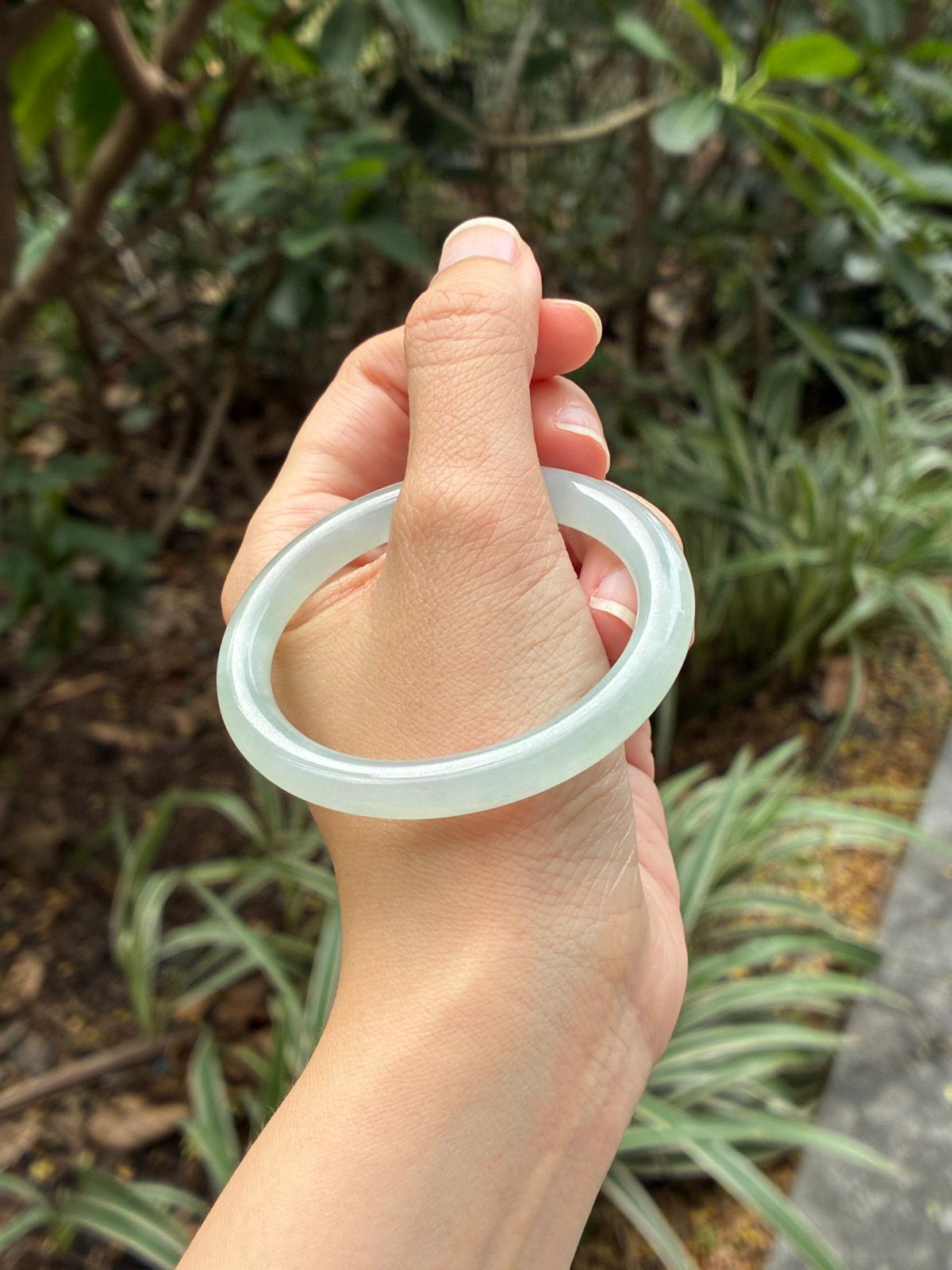 51.5mm Glowy Sky Blue Mini Oval (Premium!)