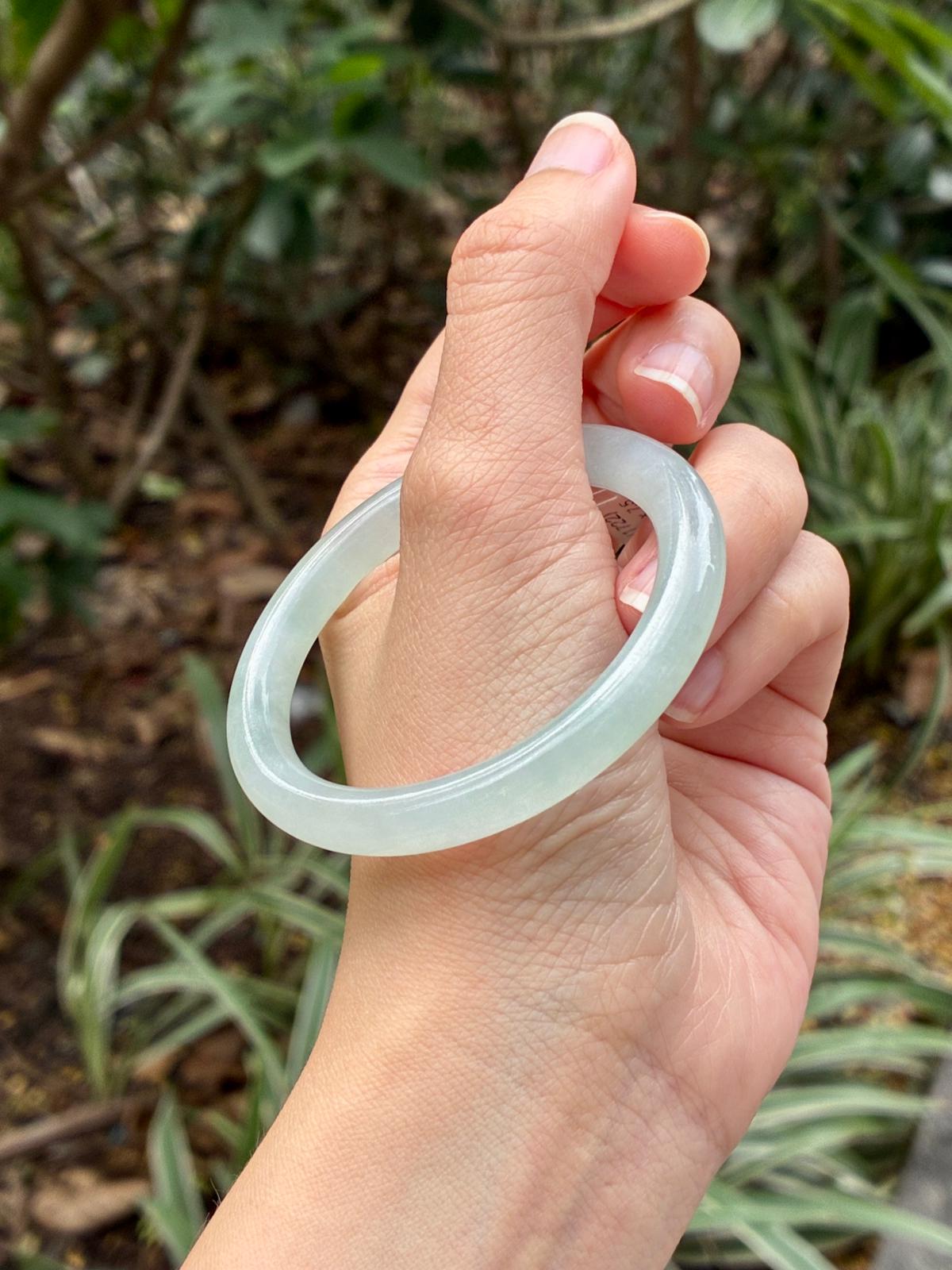 51.5mm Glowy Sky Blue Mini Oval (Premium!)