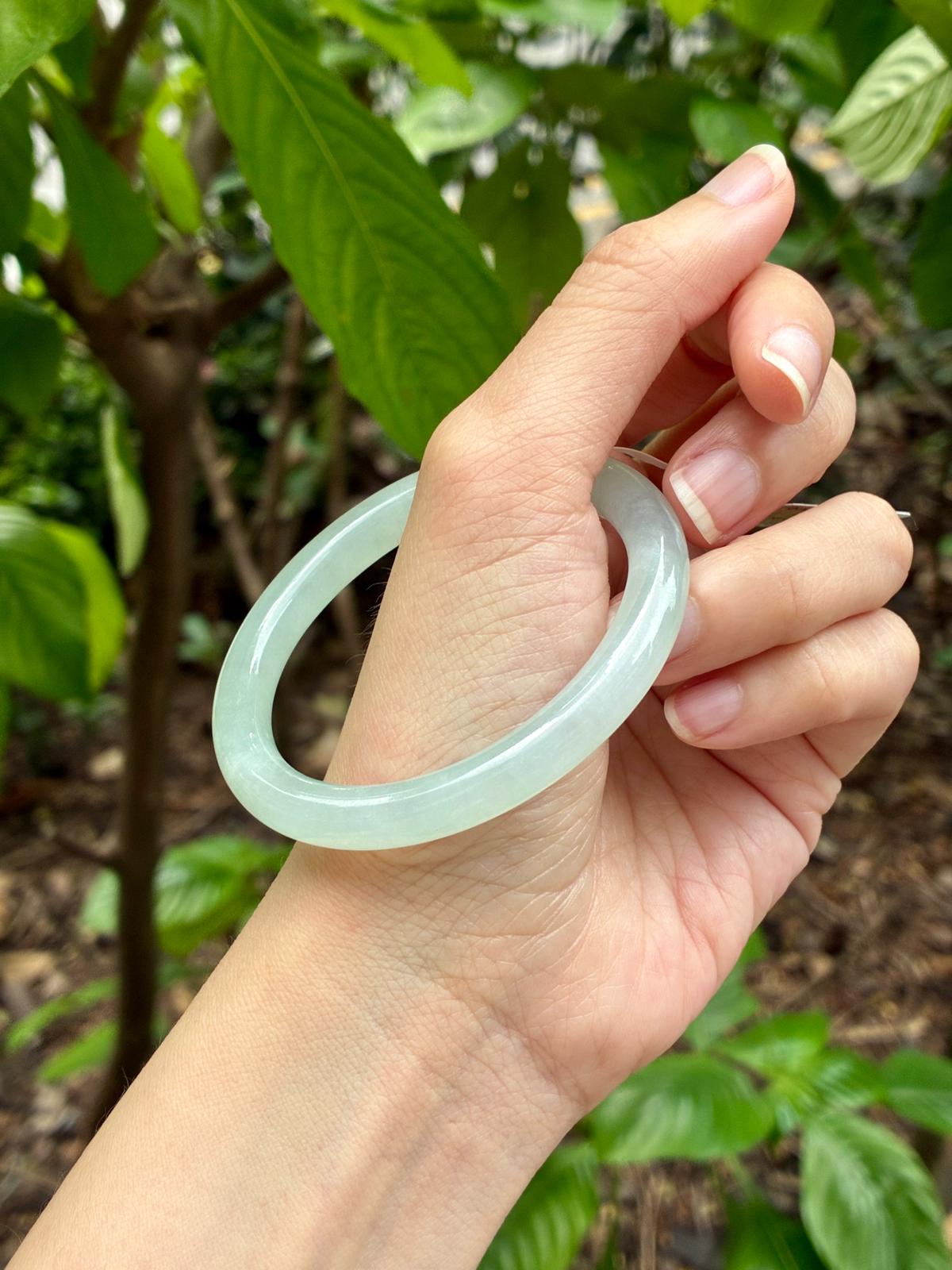 51.5mm Glowy Sky Blue Mini Oval (Premium!)