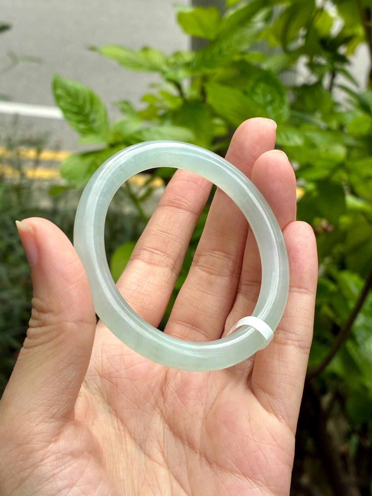 51.5mm Glowy Sky Blue Mini Oval (Premium!)
