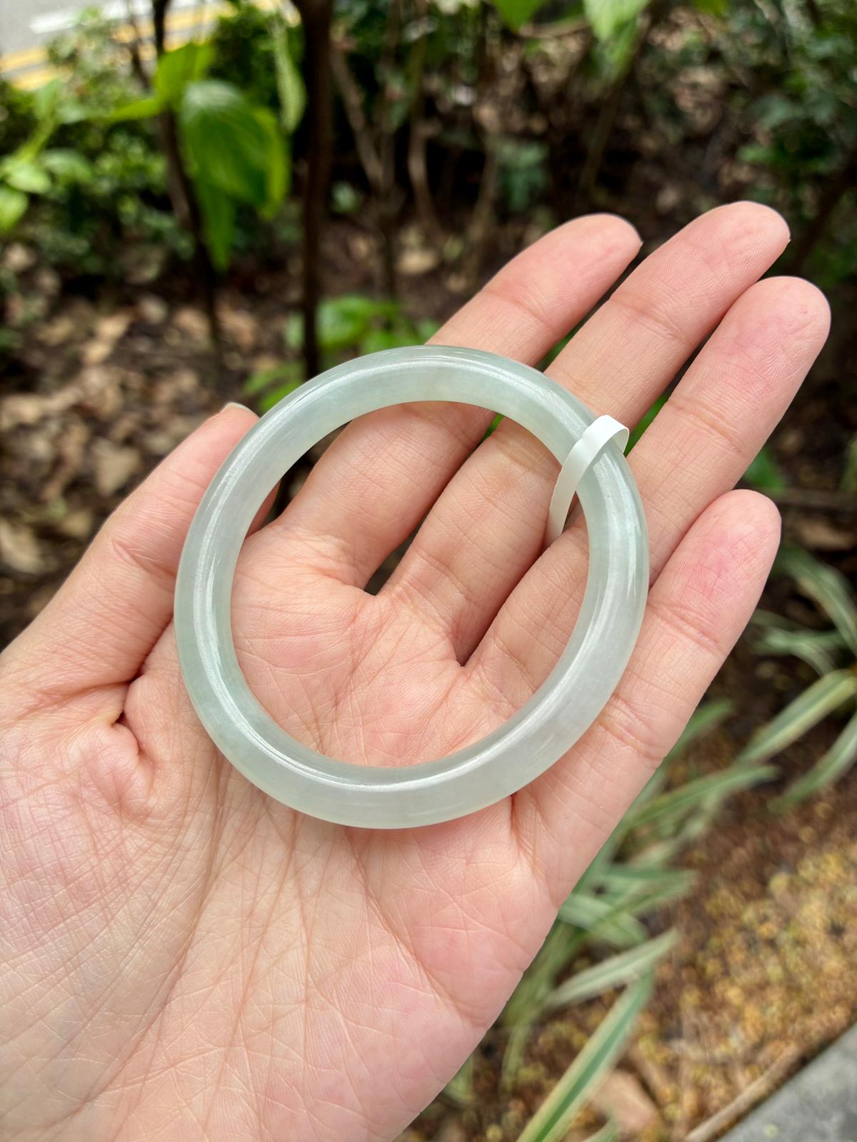 51.5mm Glowy Sky Blue Mini Oval (Premium!)