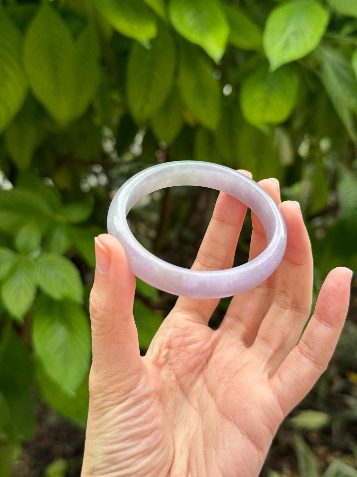 57.5mm Rare Icy Smoky Duo-Tone Lavender (Oval)