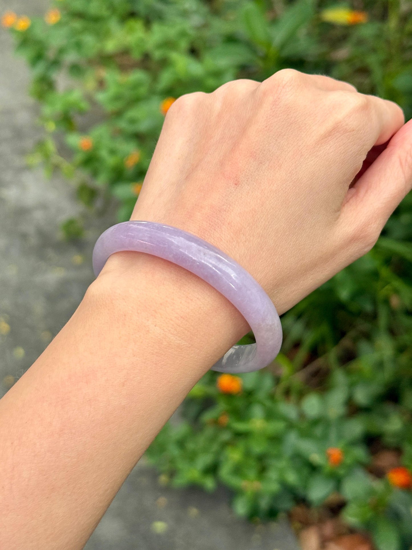 57.5mm Rare Icy Smoky Duo-Tone Lavender (Oval)