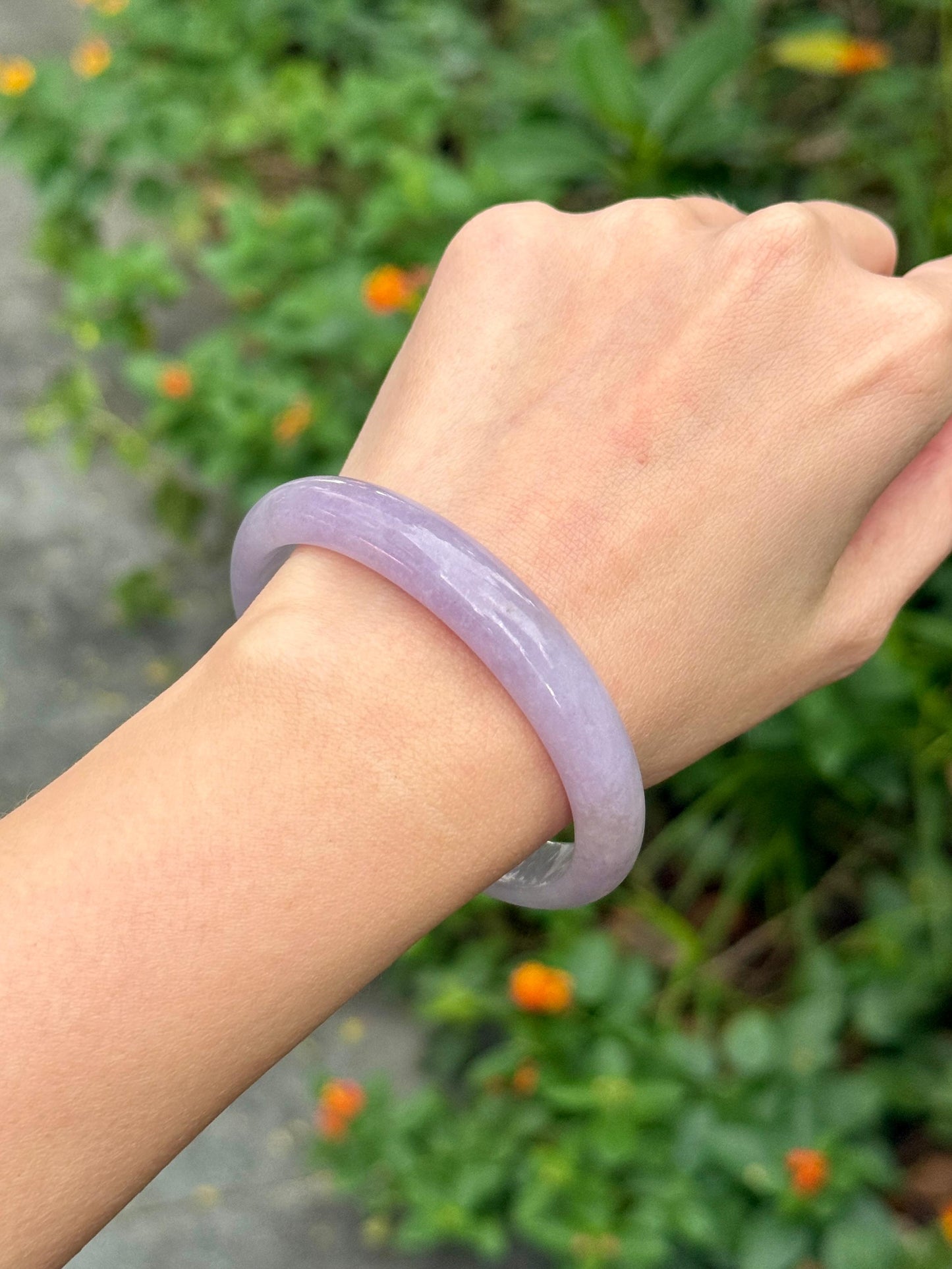 57.5mm Rare Icy Smoky Duo-Tone Lavender (Oval)