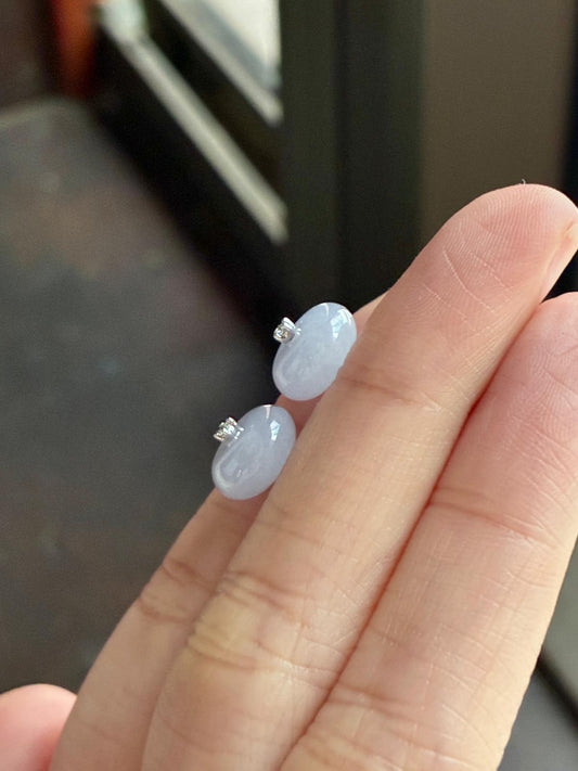 Lilac Lavender Donut Earrings (Thick Cut!)