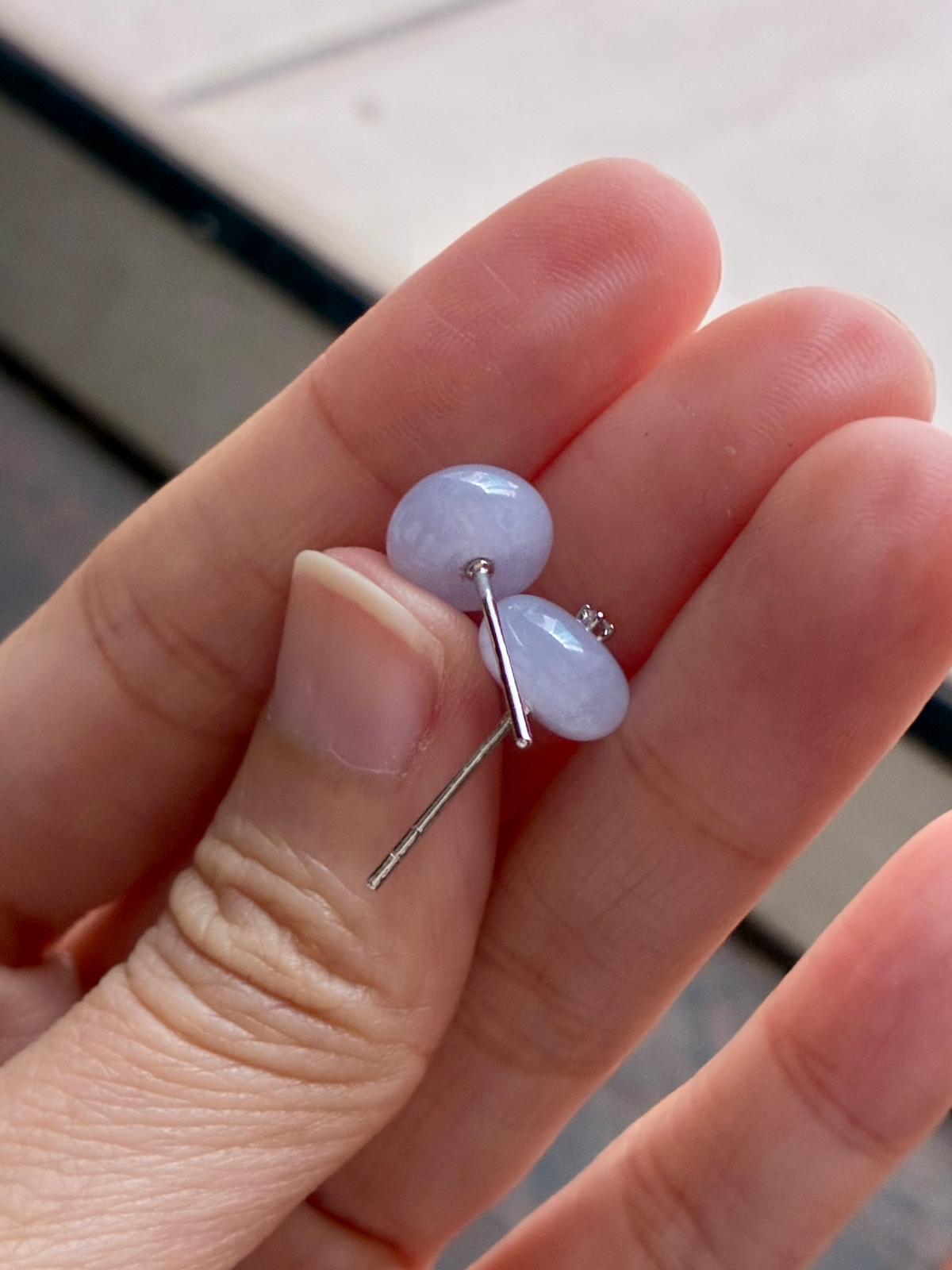 Lilac Lavender Donut Earrings (Thick Cut!)