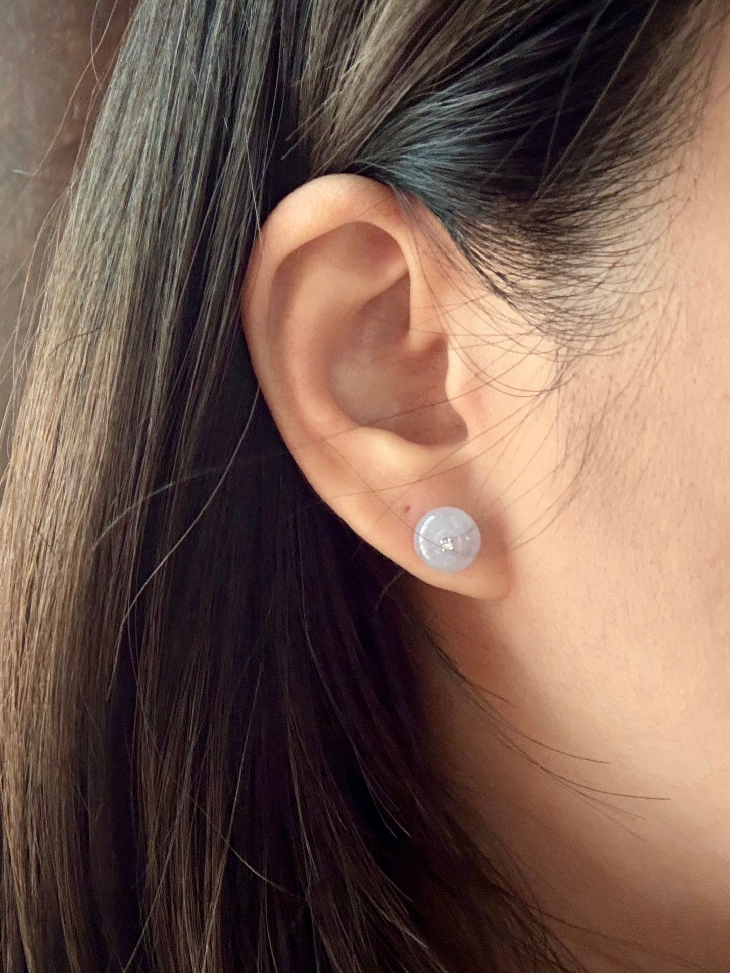 Lilac Lavender Donut Earrings (Thick Cut!)