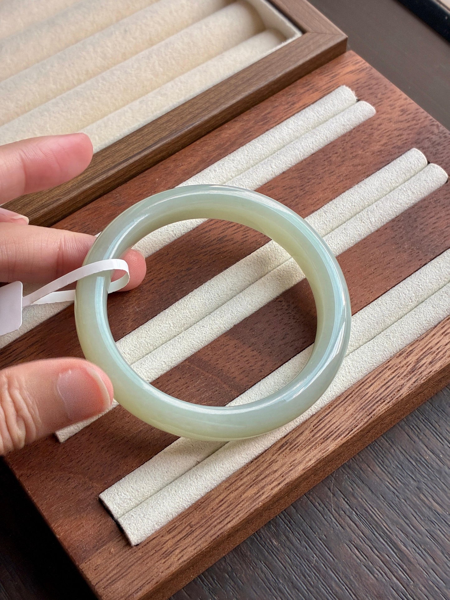 55.0mm Nephrite Jade Lake Green (Slim)