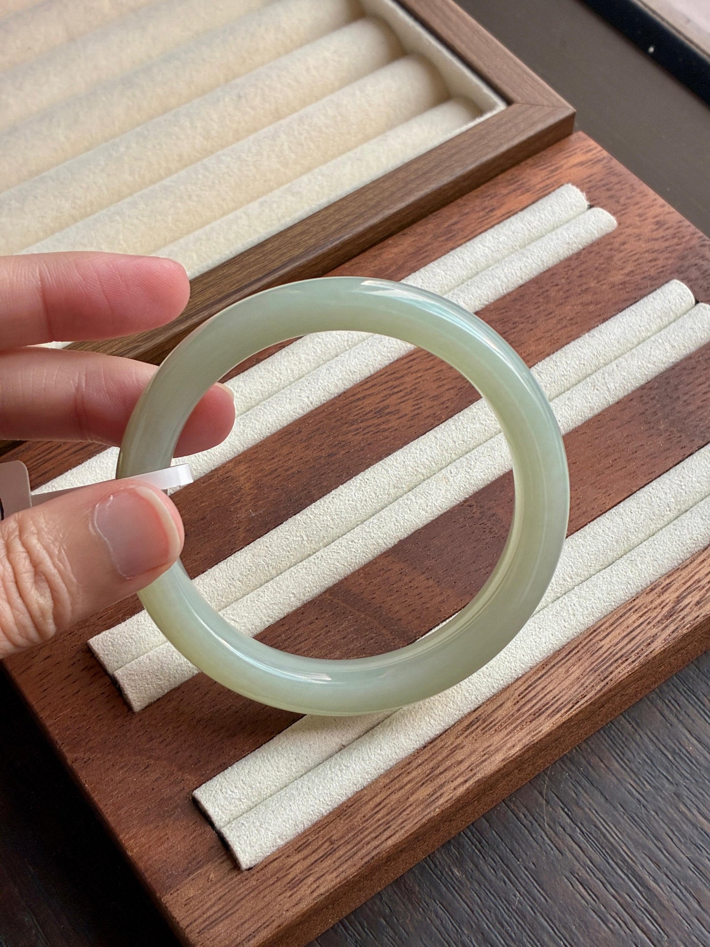 55.0mm Nephrite Jade Lake Green (Slim)