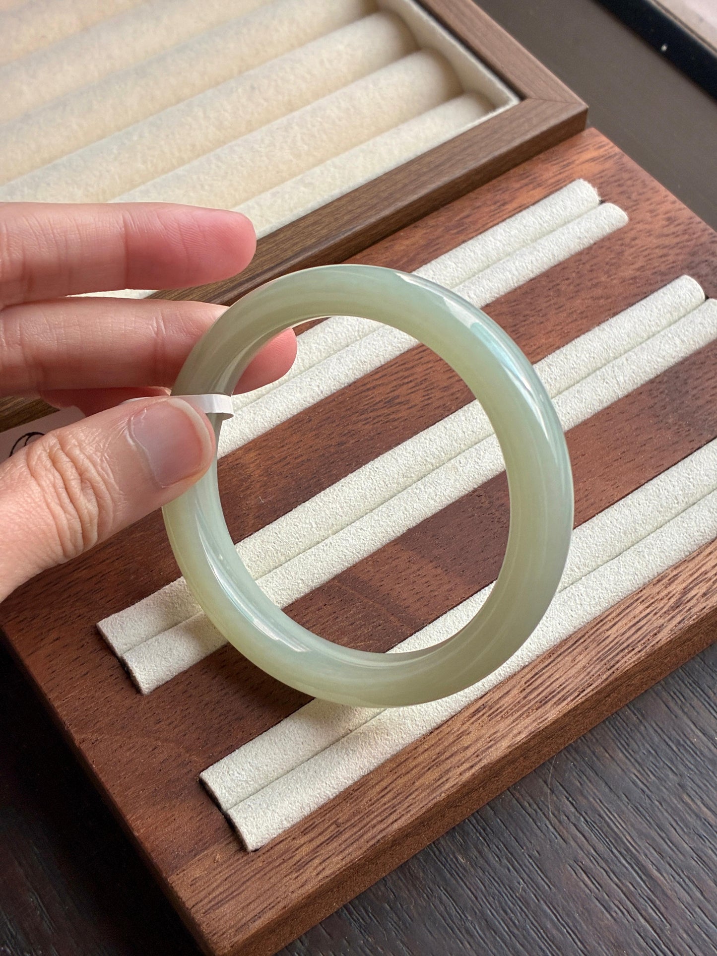 55.0mm Nephrite Jade Lake Green (Slim)