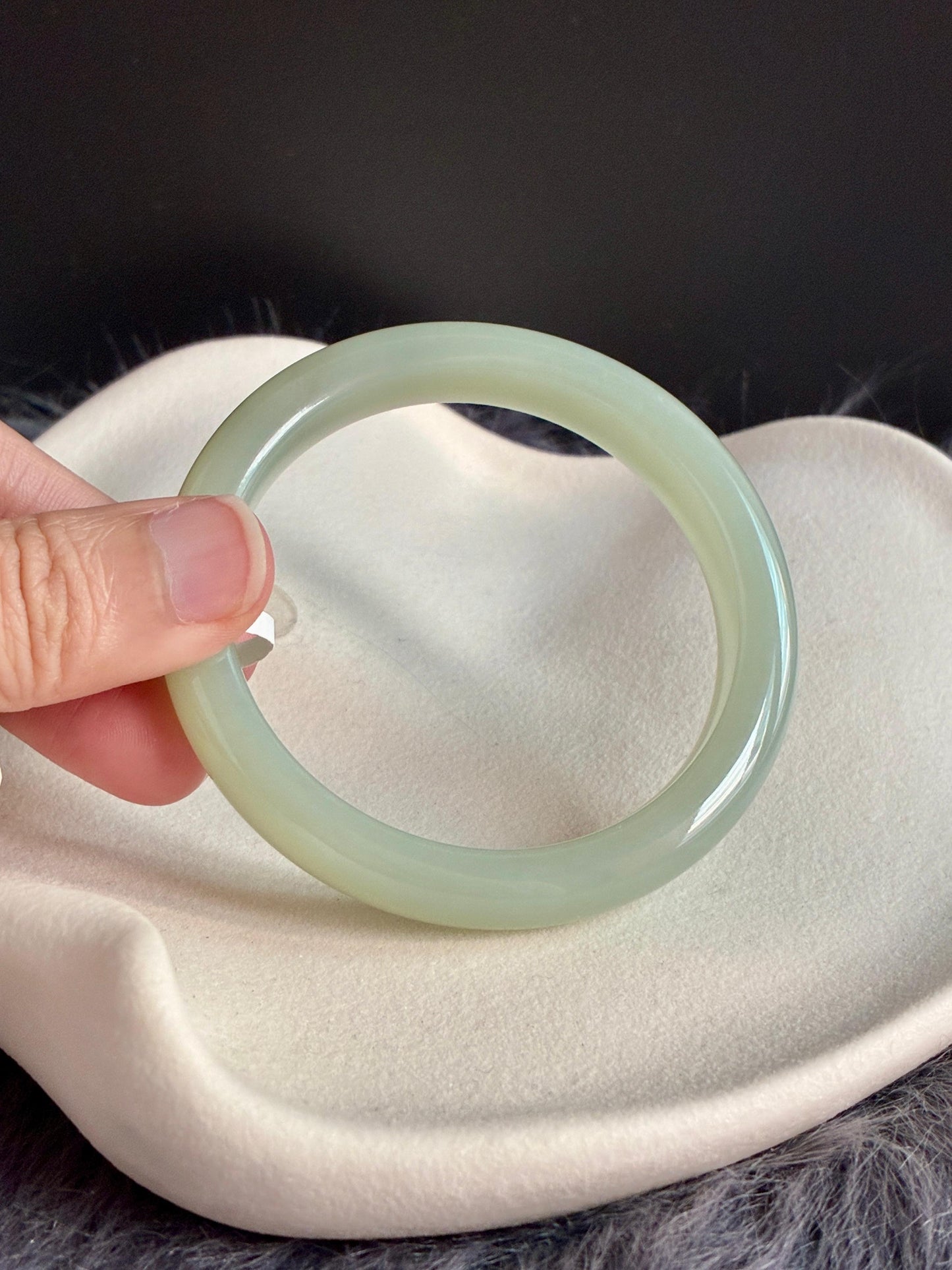 55.0mm Nephrite Jade Lake Green (Slim)