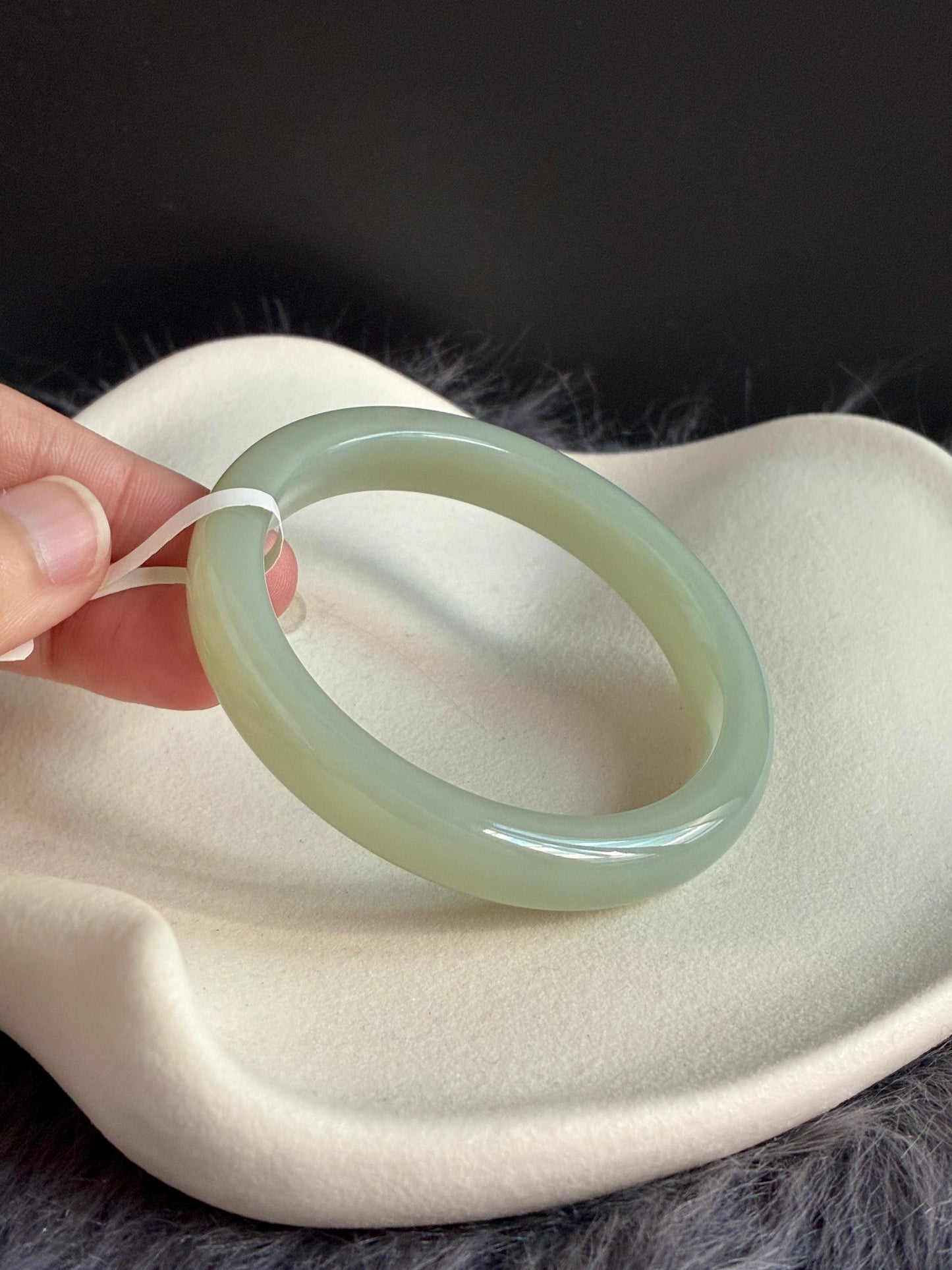 55.0mm Nephrite Jade Lake Green (Slim)
