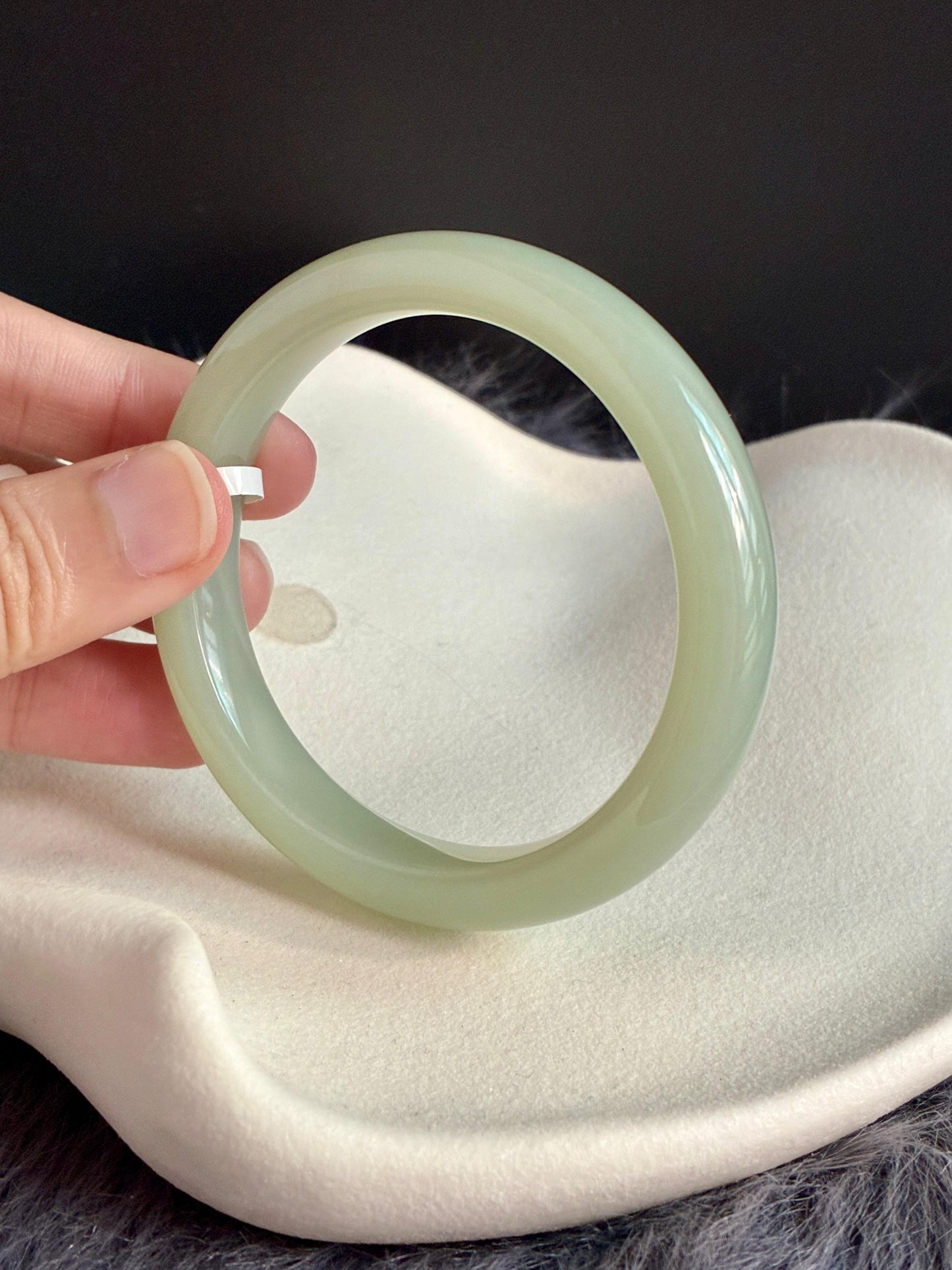 55.0mm Nephrite Jade Lake Green (Slim)