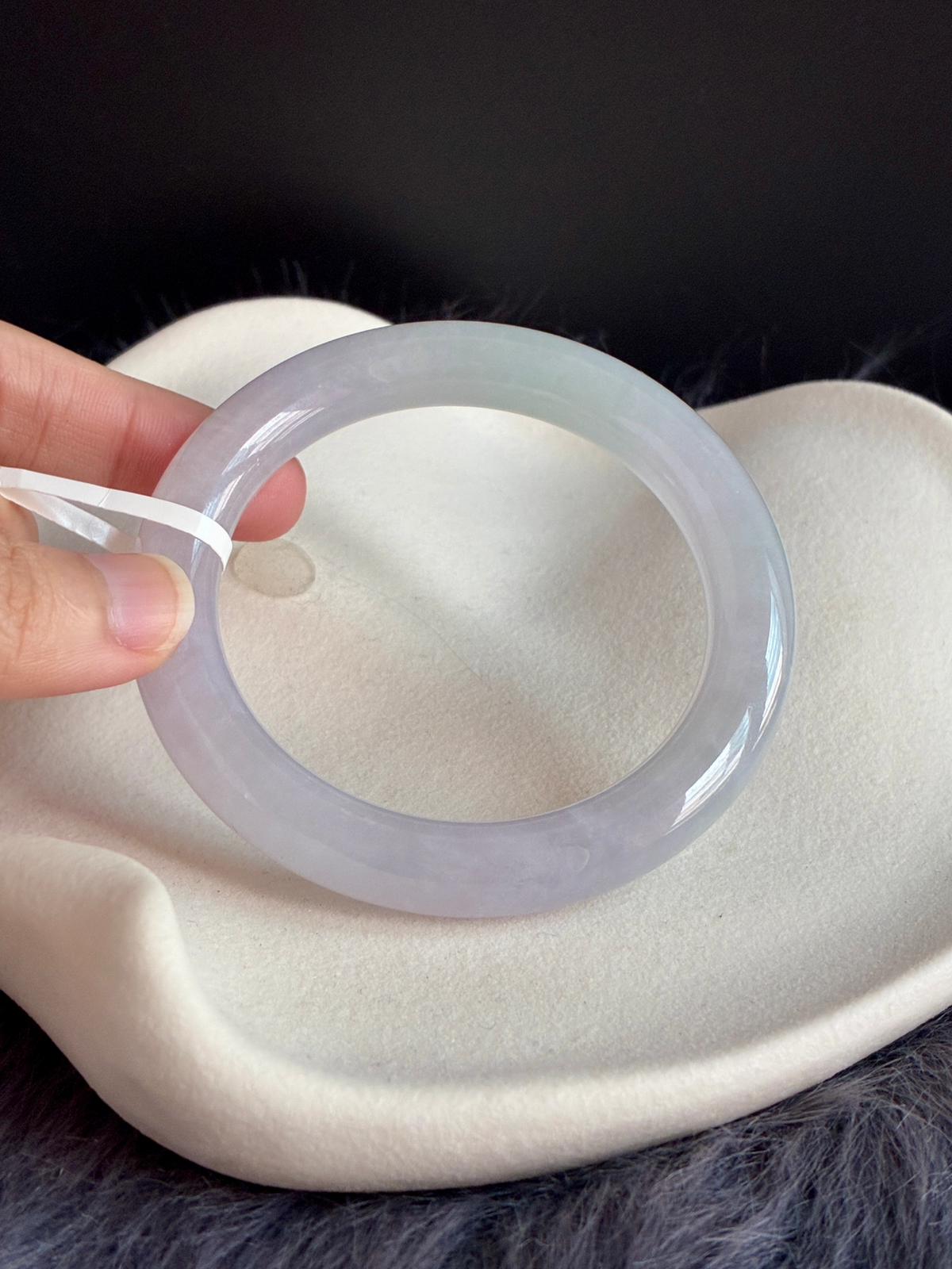 54.3mm Icy Light Lavender with Green (Premium Cut!)