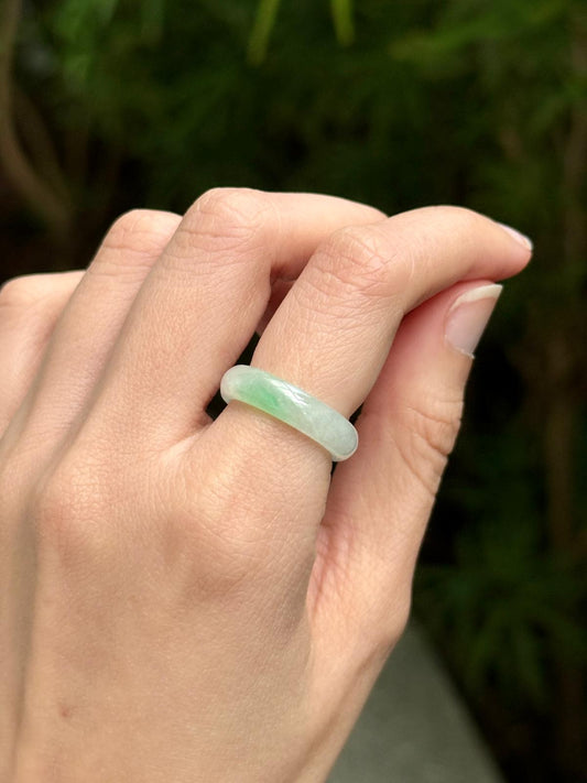 Icy Moss on Snow Abacus Ring (US5)