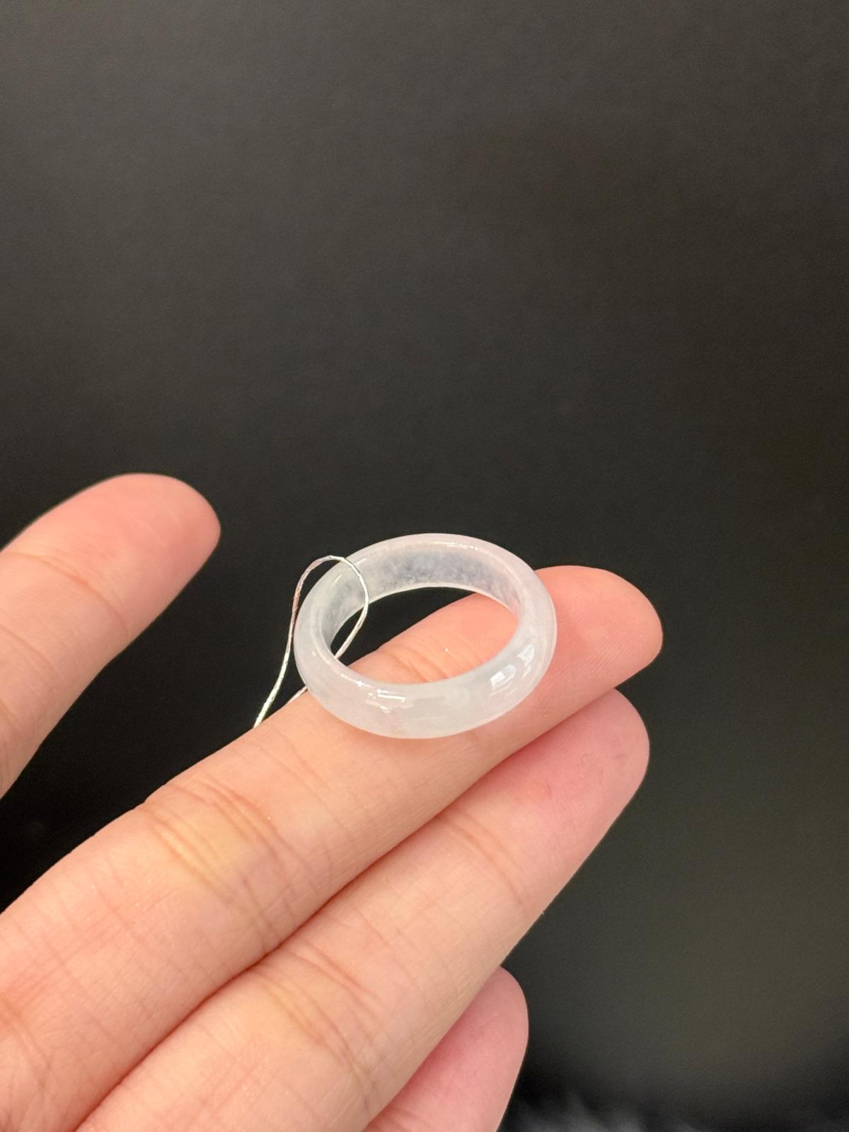 Icy Glowy White Abacus Rings (Classic)