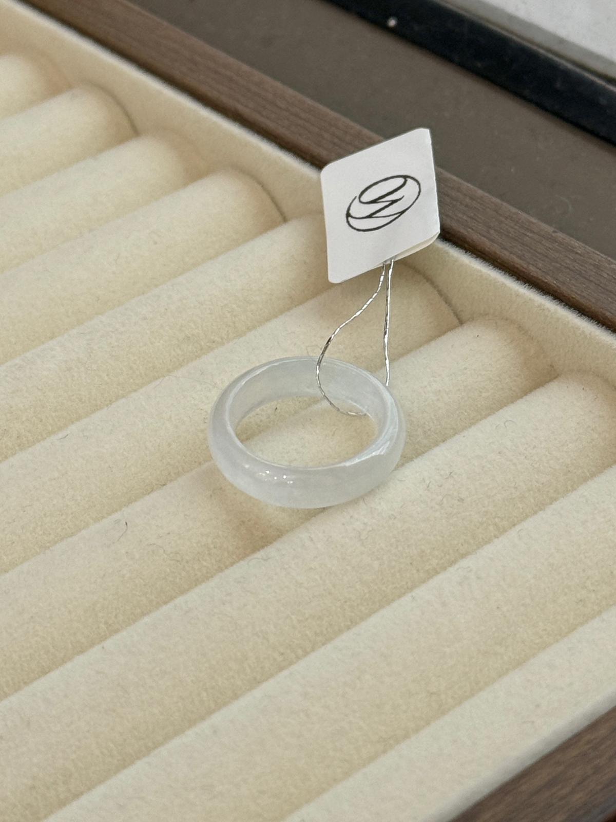Icy Glowy White Abacus Rings (Classic)