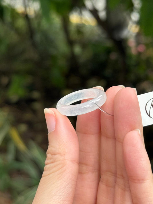 (Restocked!) Icy White Jadeite Abacus Rings