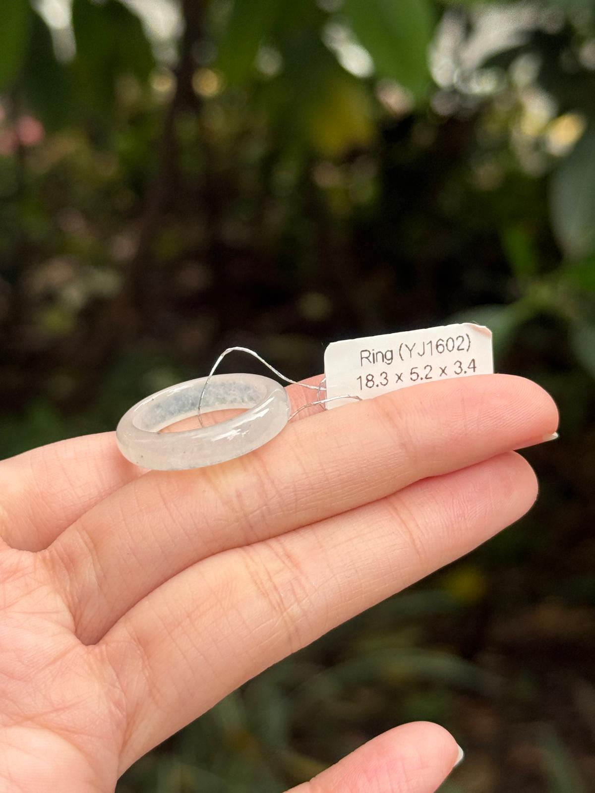 (Restocked!) Icy White Jadeite Abacus Rings