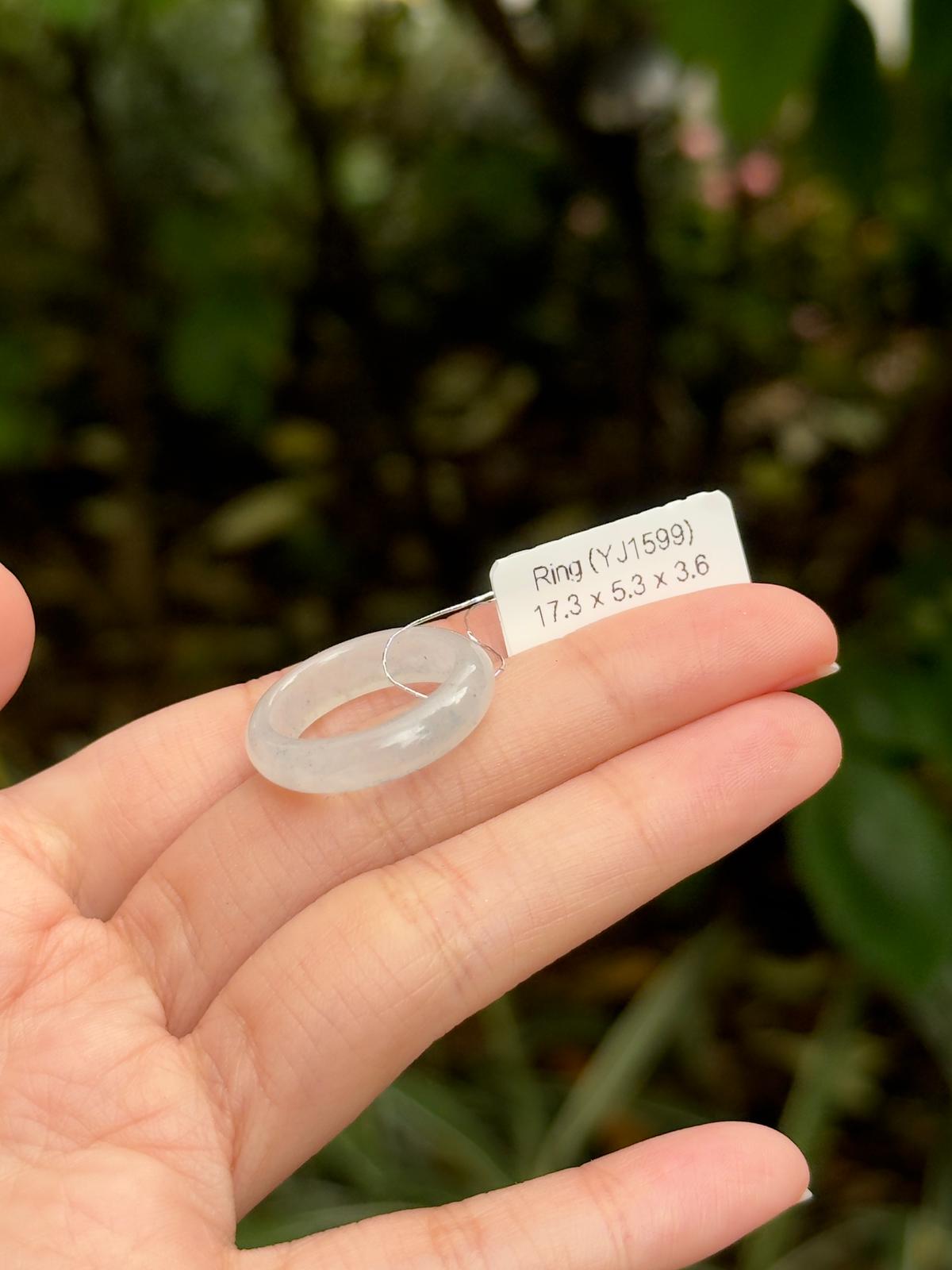 (Restocked!) Icy White Jadeite Abacus Rings