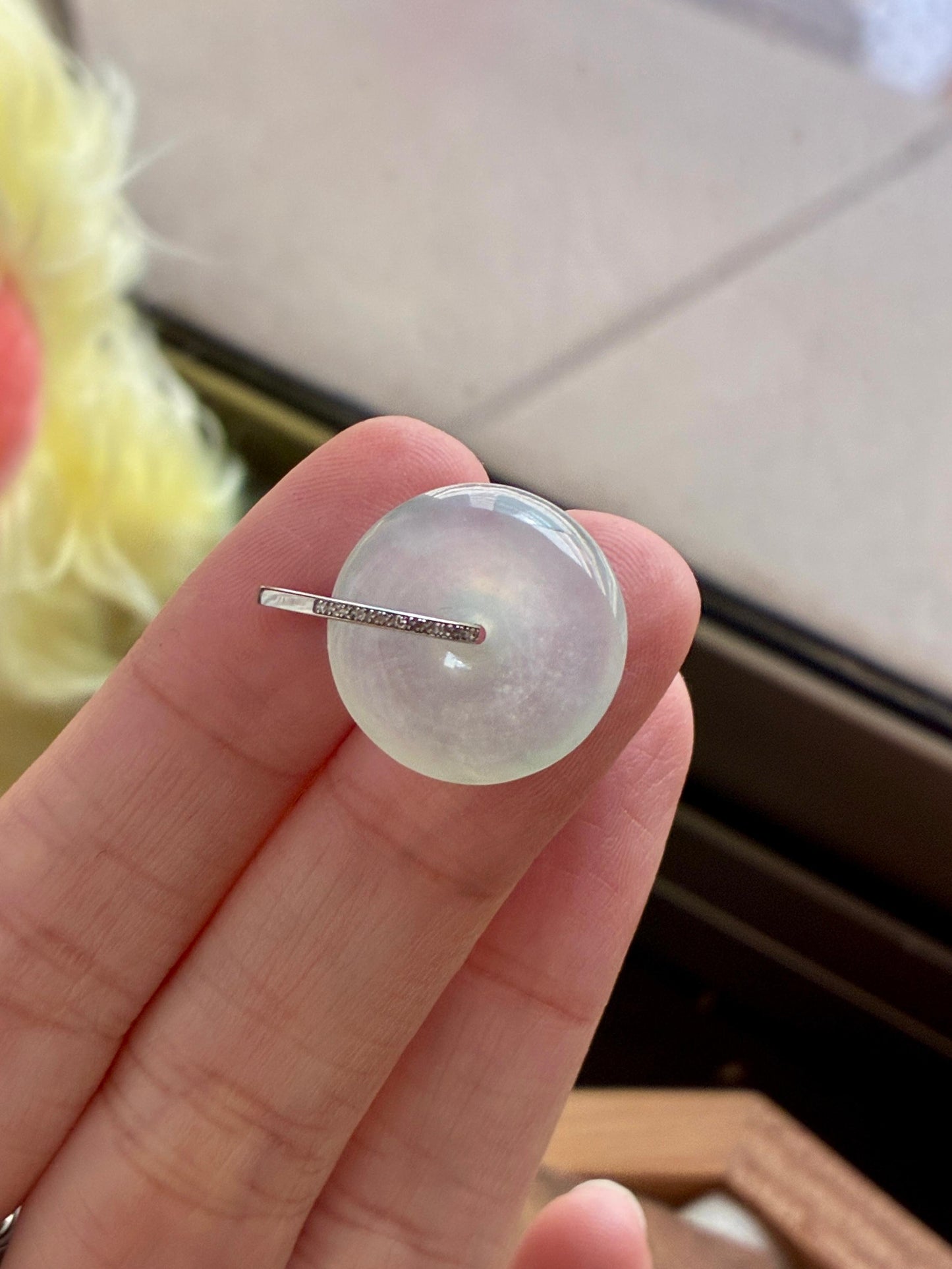 18K Icy Colorless Donut Pendant (Thick Cut!)