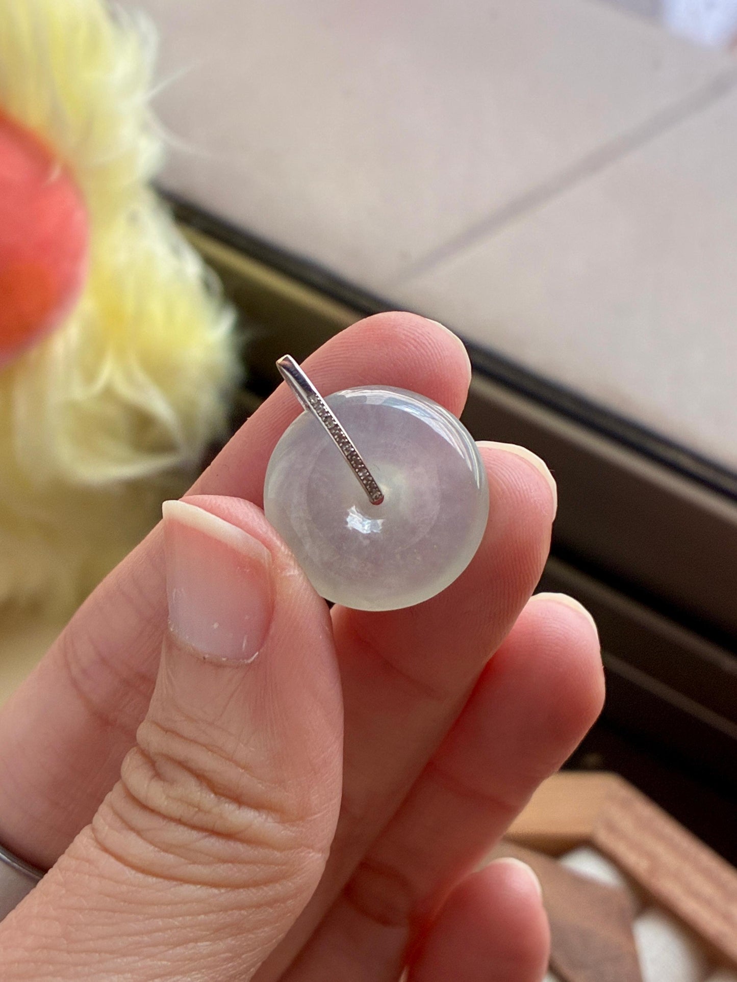 18K Icy Colorless Donut Pendant (Thick Cut!)
