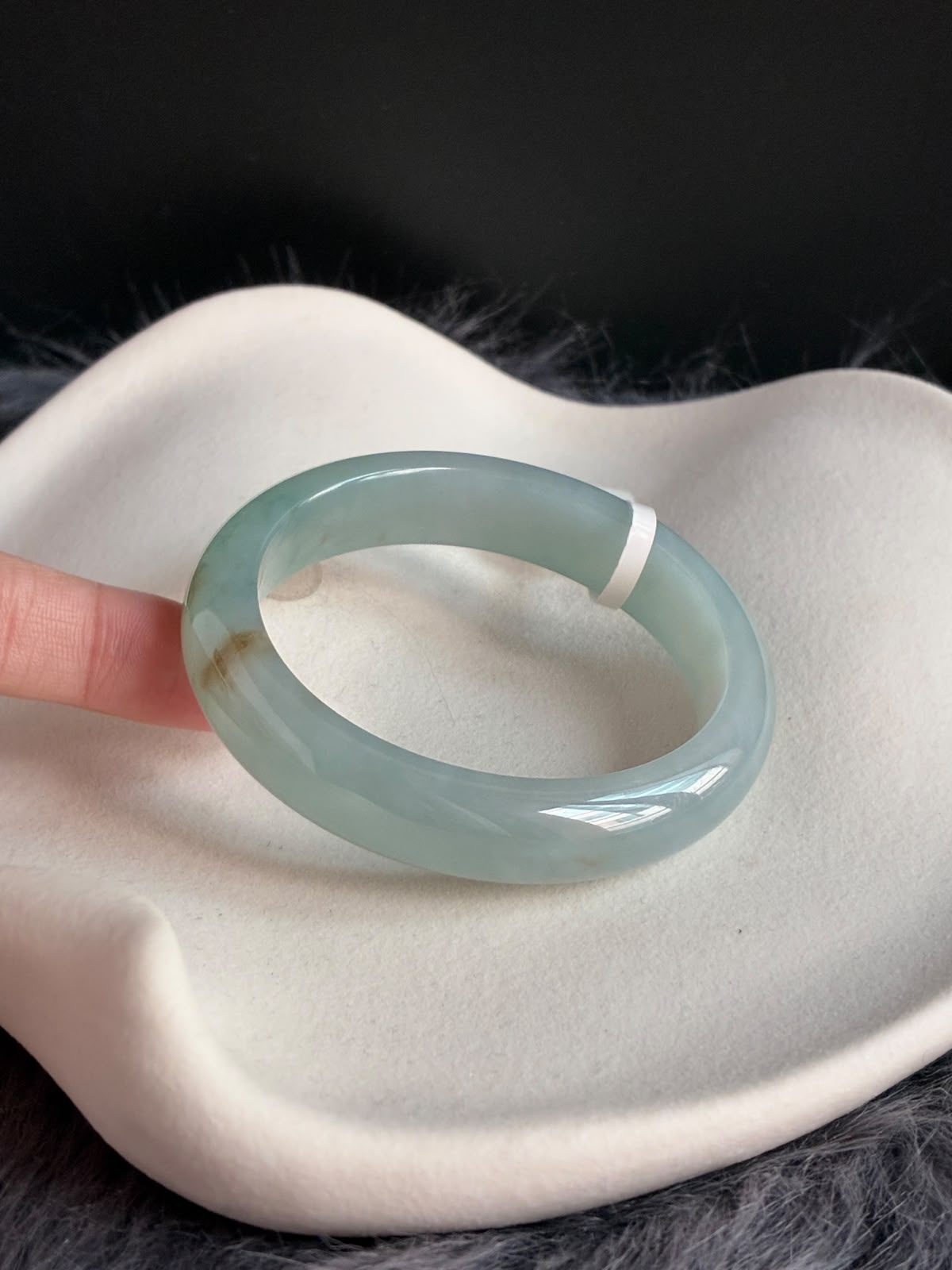 53.0mm Light Blue with Brown (Oval)