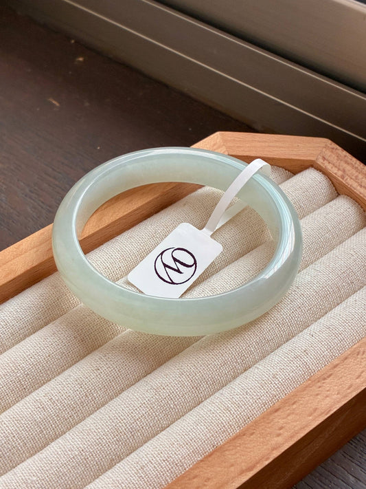54.0mm Icy Jelly Faint Green Oval (Premium)
