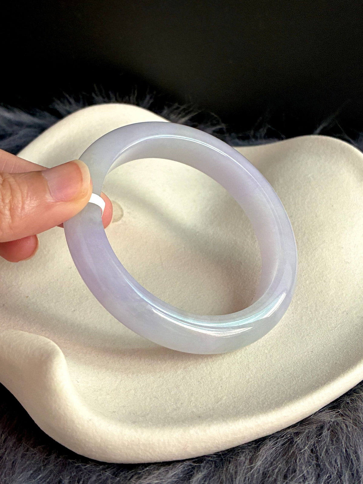 57.4mm Icy Lavender with Faint Green