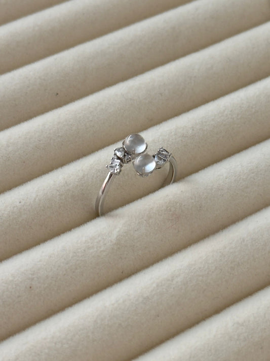 18K Parallel Dreams Open Ring (Glassy Variety)