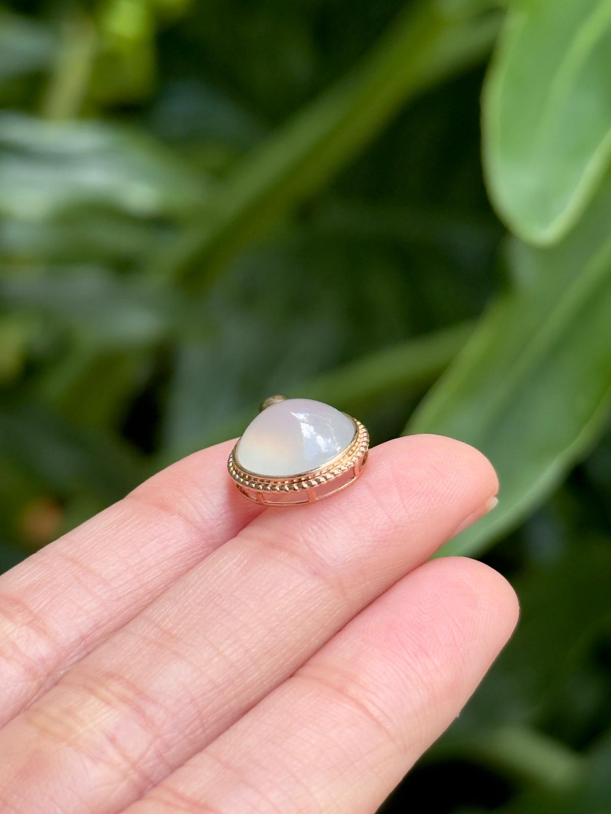 18K Lunar Glow Pendant in Rose Gold
