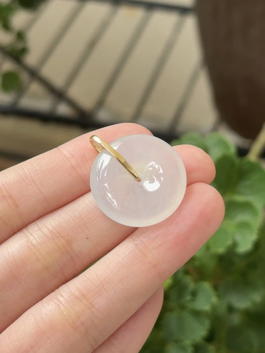 (Bespoke) 18K Icy Coloress Donut Pendant